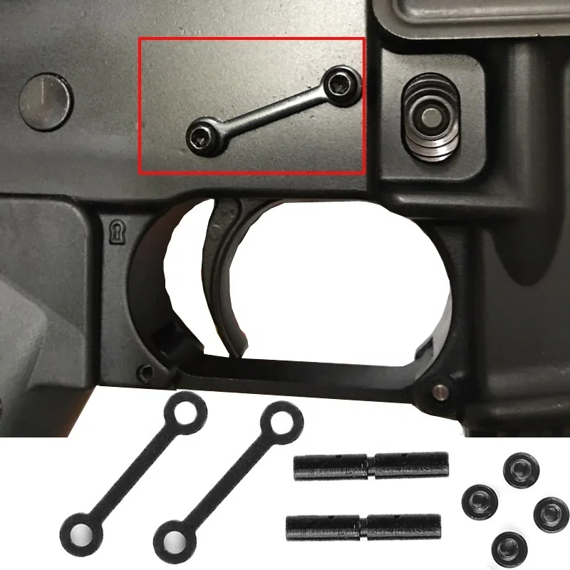 

Anti Walk Pins Rotation Side Plates AR15 parts Hammer Pins .223 .308 for Airsoft ar 15 M4 M16 Rifle, Black