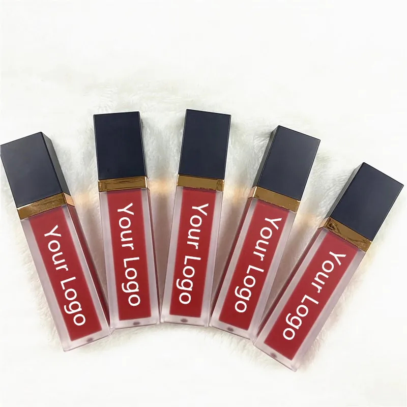 

Free sample Matte Lipstick Private Label Low MOQ Liquid matte lipstick Long lasting waterproof, Multicolor