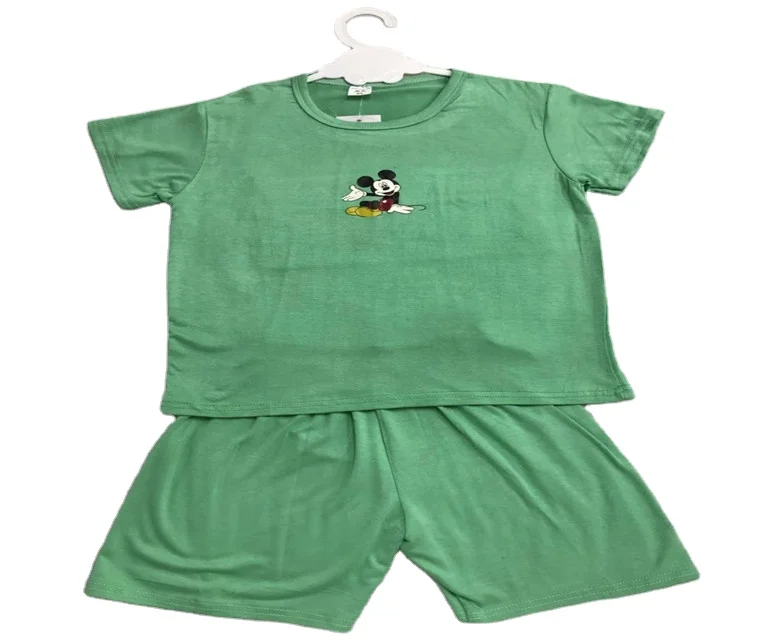

Wholesale Customization 1-3 Years New Design kids clothing Colorful Striped Short Sleeve Kids Boutique Clothing Sets