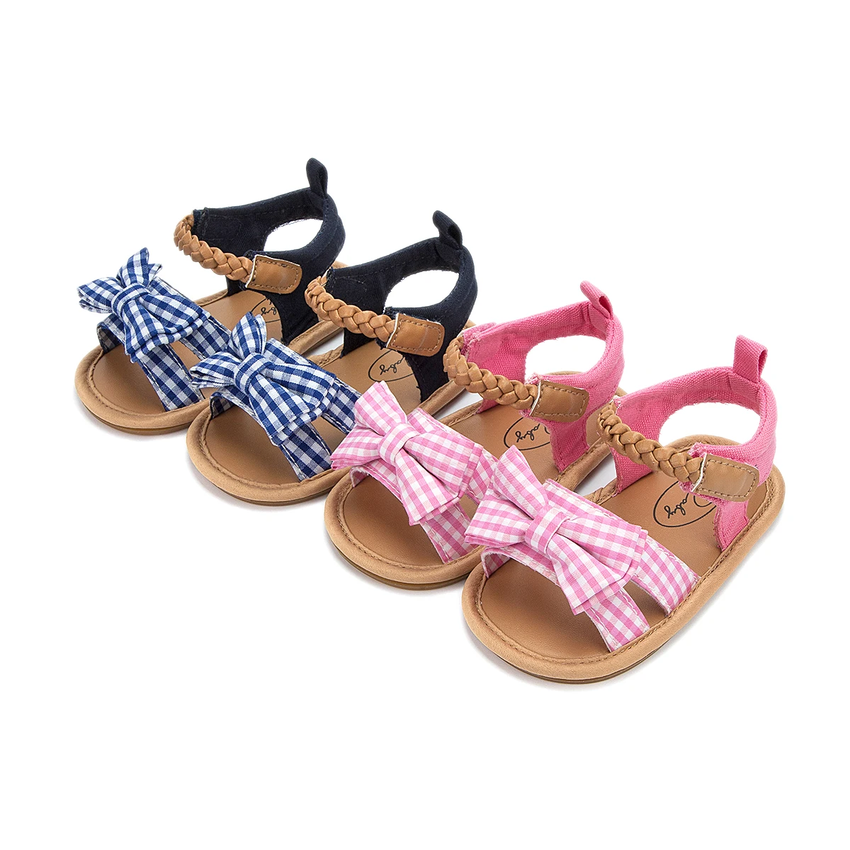 

New arrival Rubber sole bowknot dress 0 18 months girl infant toddler girl sandals, 2 colors