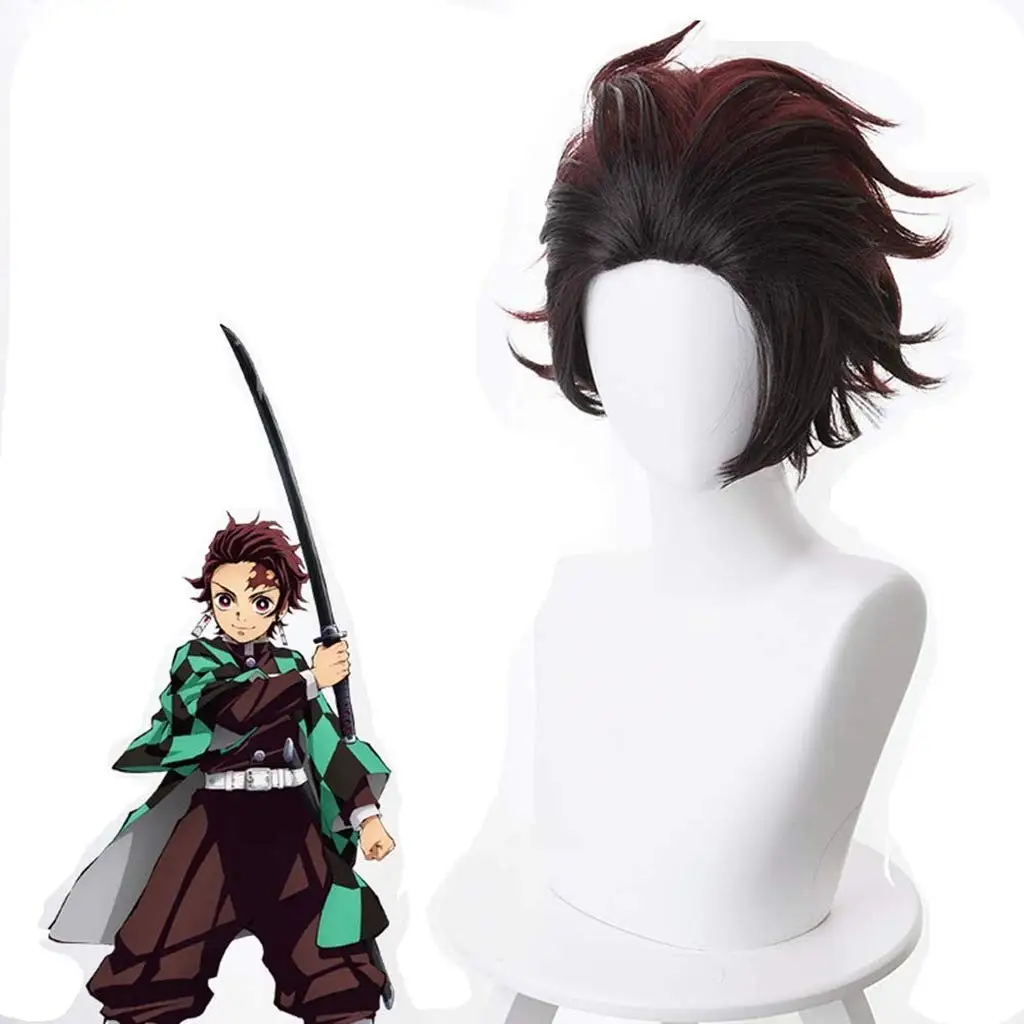 

Demon Slayer full characters cosplay wigs Tanjirou Nezuko Zenitsu Kanroji Mitsuri Hashibira Inosuke Rui cosplay wigs for lovers, Pic showed