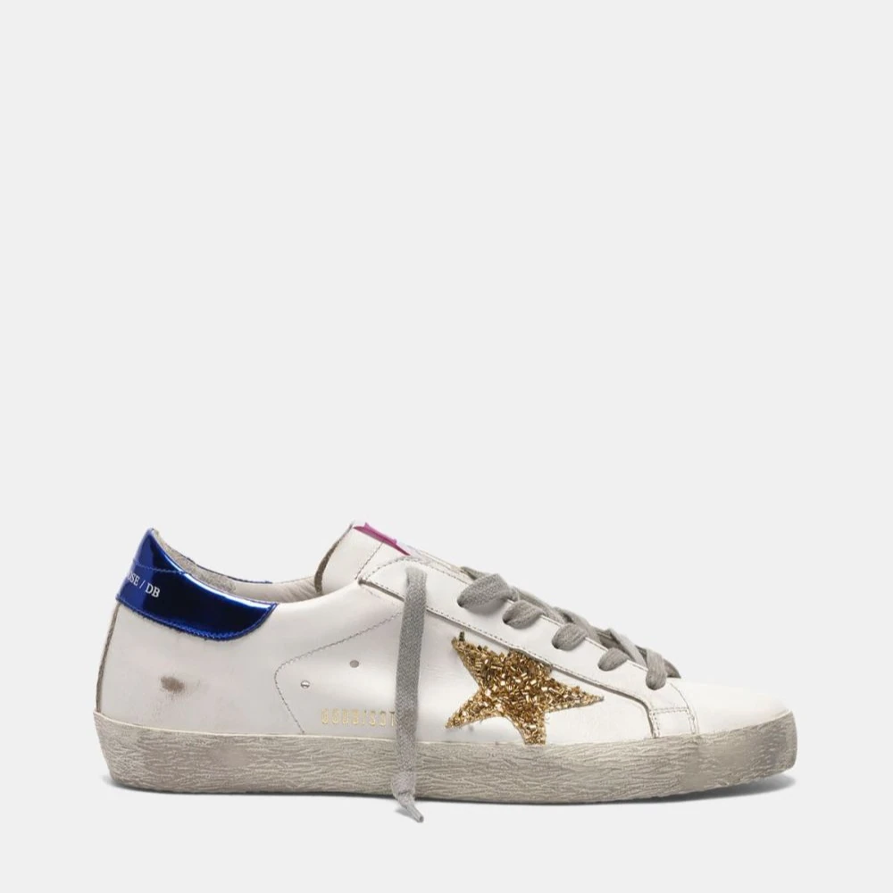 

Francy -Goldens Gooses Super-Star sneakers in leather with glitter Dirty Shoes