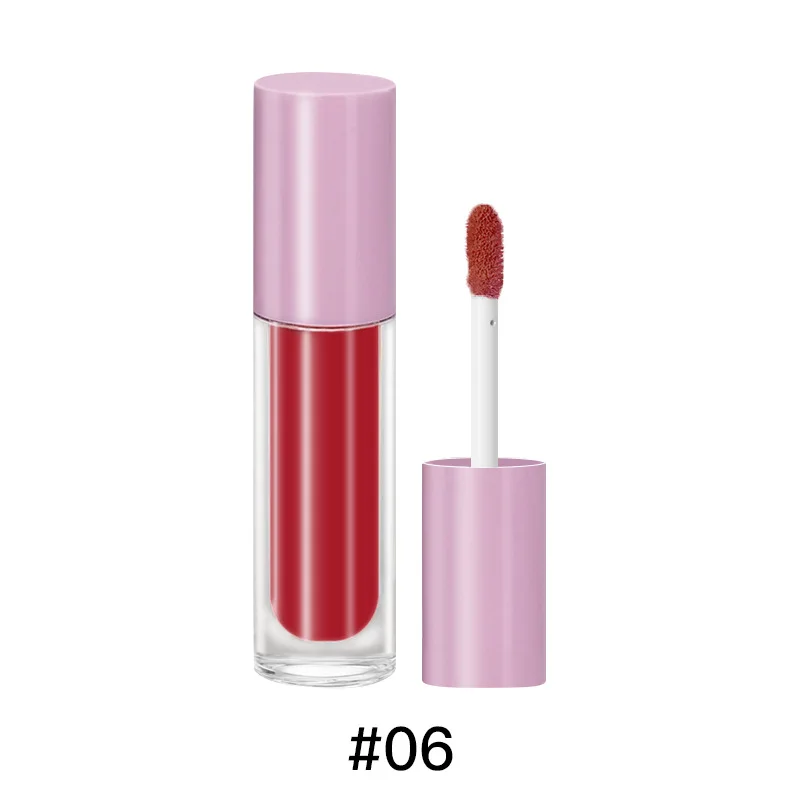 

Private Label 6 Colors Vegan Cosmetics None Sticky Matte Clear Shining Lipgloss Non-fading Nude Lip Glaze Liquid Lipstick