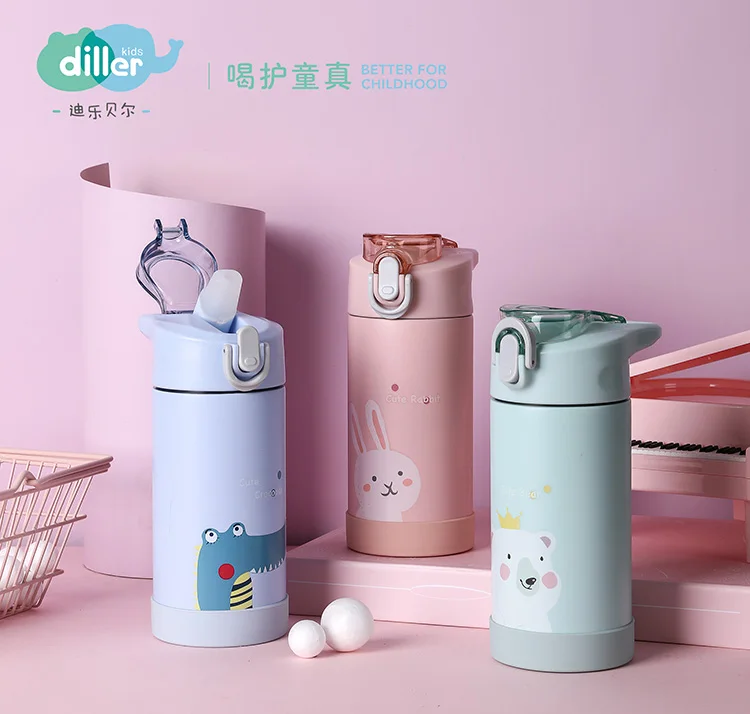 
Kids stainless steel vacuum children thermos flask for children 