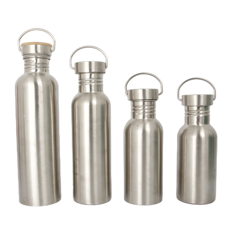 

750ML Safe Round Tea Mugs Portable One wall water bottle Stainless Steel Household Thermos Mug For Sport, As picture