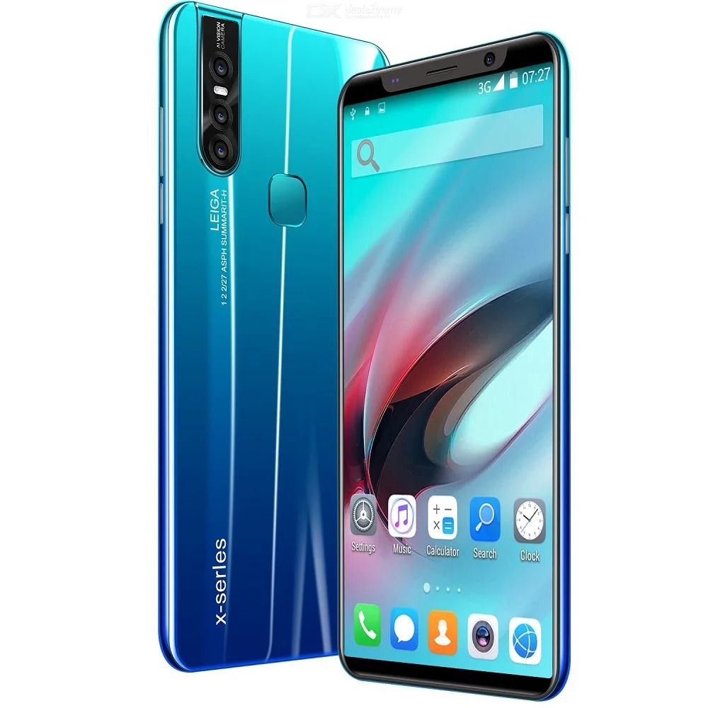 

5.0 Inch X27 HD Cheap Mobile Smart Phone Face Full Screen Unlock Android 8.0 8 Core Dual Sim Smartphones
