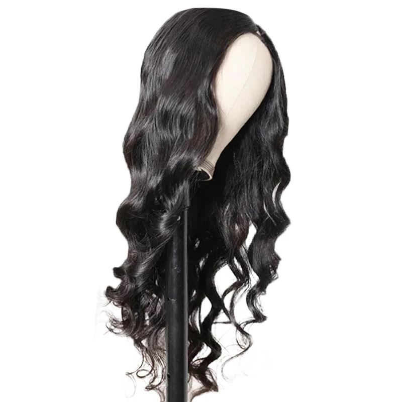 

Extensions human hair blend wig long black curly hair for women Hair Short Wig, 3 colors