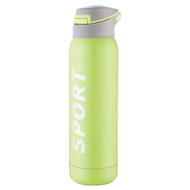 

Eco-Friendly 350ml Bounce Up Lid Thermal Stainless Steel Sports Water Bottle