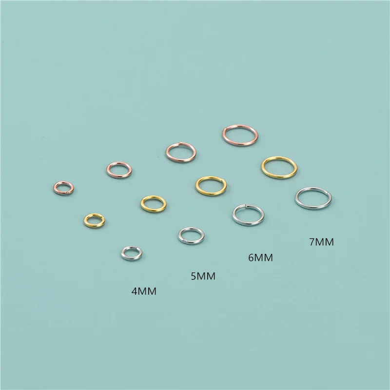 

Wholesale Factory Price Gold Plated 925 Sterling Silver Open Jump Ring Closed Ring Of Jewelry Make Accessories