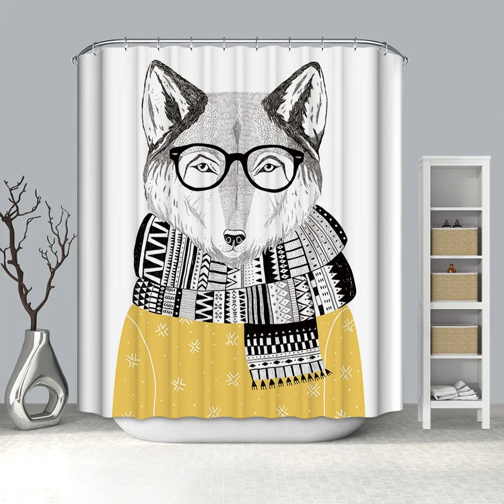 

Interesting pets in your bathroom pattern home goods elegant 3D shower curtain