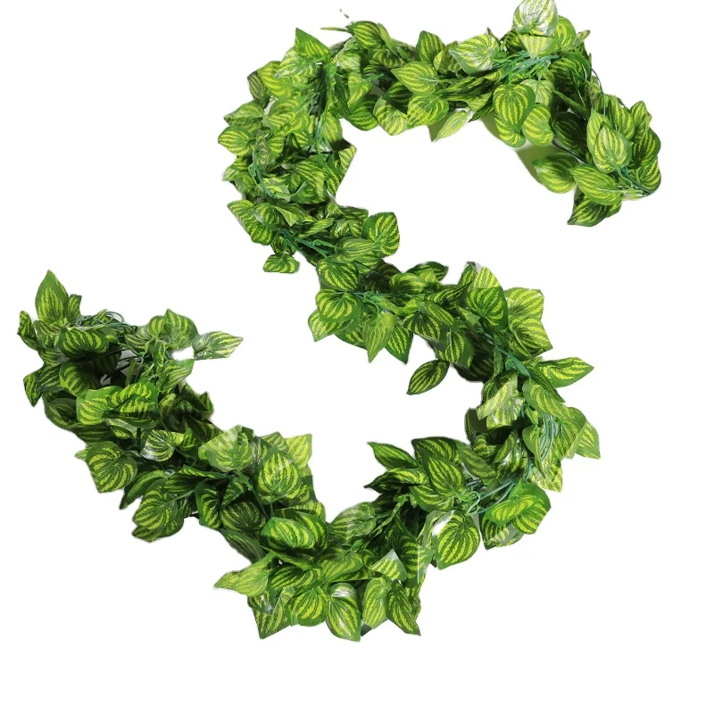 

5pcs/pack Amazon Hot Selling Artificial Vines For Wedding Backdrop Arch Wall Decor Hanging Green Leaves Garland Vine