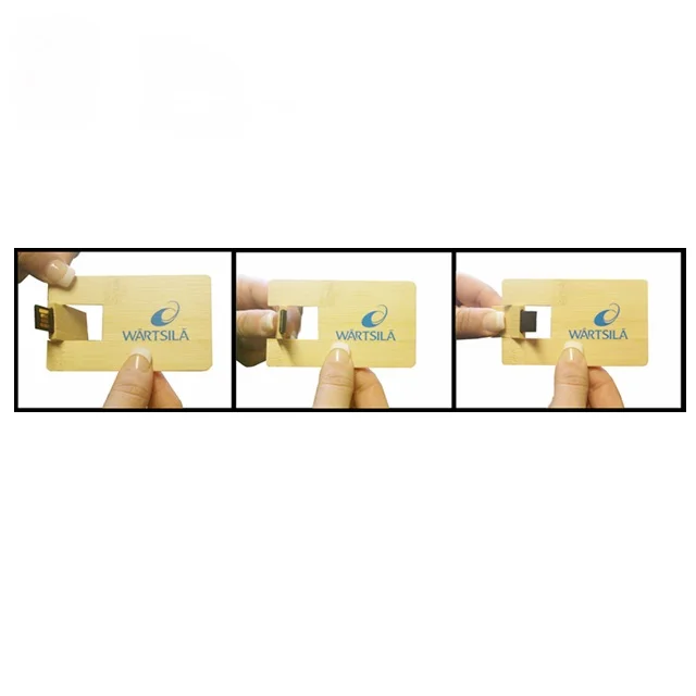 Usb Flash Pen Drive Memory Stick Wooden Credit Card Shape For Custom Logo Box Corporate Gift 2.0 8Gb 16Gb 32Gb - ANKUX.COM