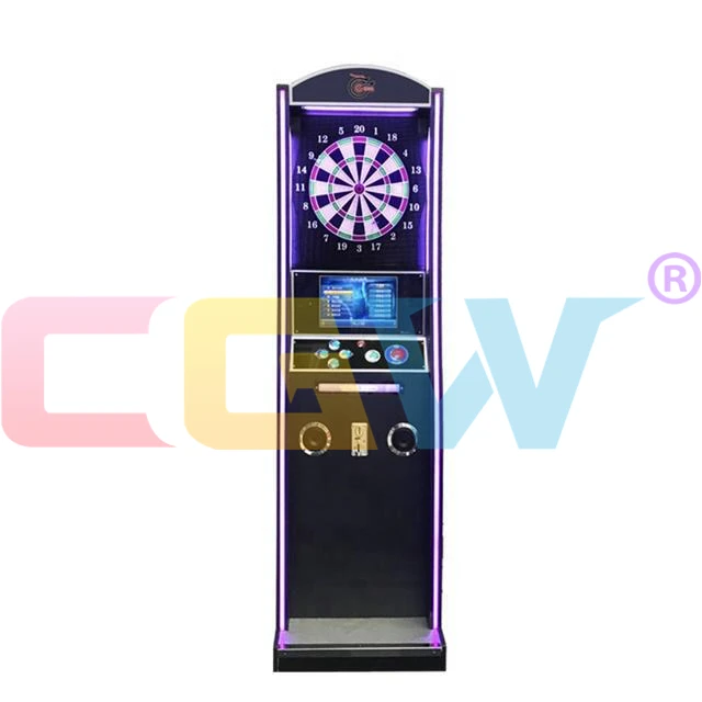 

CGW Coin Operated Indoor Sport Arcade Electronic Soft Dart Board Arcade Electronic Dart Game Machine For Club, Sticker and acrylic could be customized