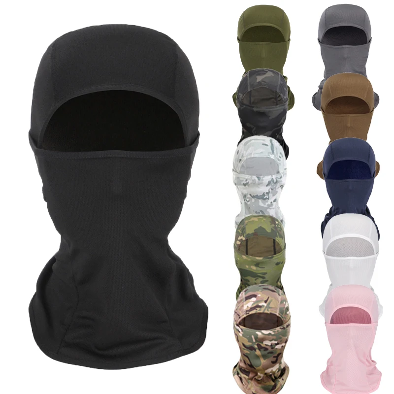 

Summer Cooling Multifunctional Breathable Motorcycle Cycling Camo 1 Hole Full Face Mesh Balaclava Ski Mask Hat