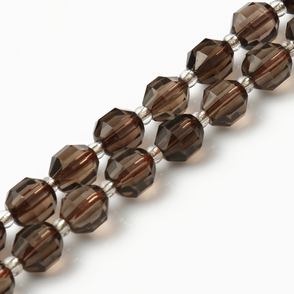 

Wholesale 7.5Inches/15Inches Olive Shape Faceted Smoky Quartz Loose Stone Beads for Jewelry Handmade