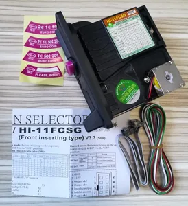 Weiya HI-11FCSG Multi Coin Acceptor Front insertion, can accept 8 kinds of coins at the same time