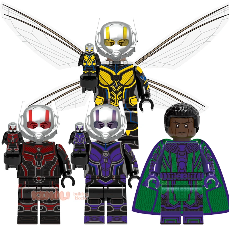 

Super Heroes Movie G0115 Wasp Ant-man Kang the Conqueror Character Mini Bricks Building Block Figure Kids Collect Plastic Toy