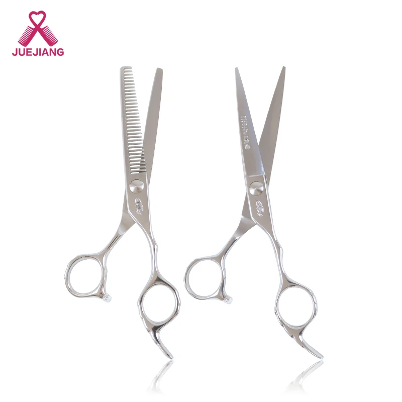 

High Quality 6cr hair scissors cut hair cutting salon scissor barber thinning shears scissors Blade stylish, Silver