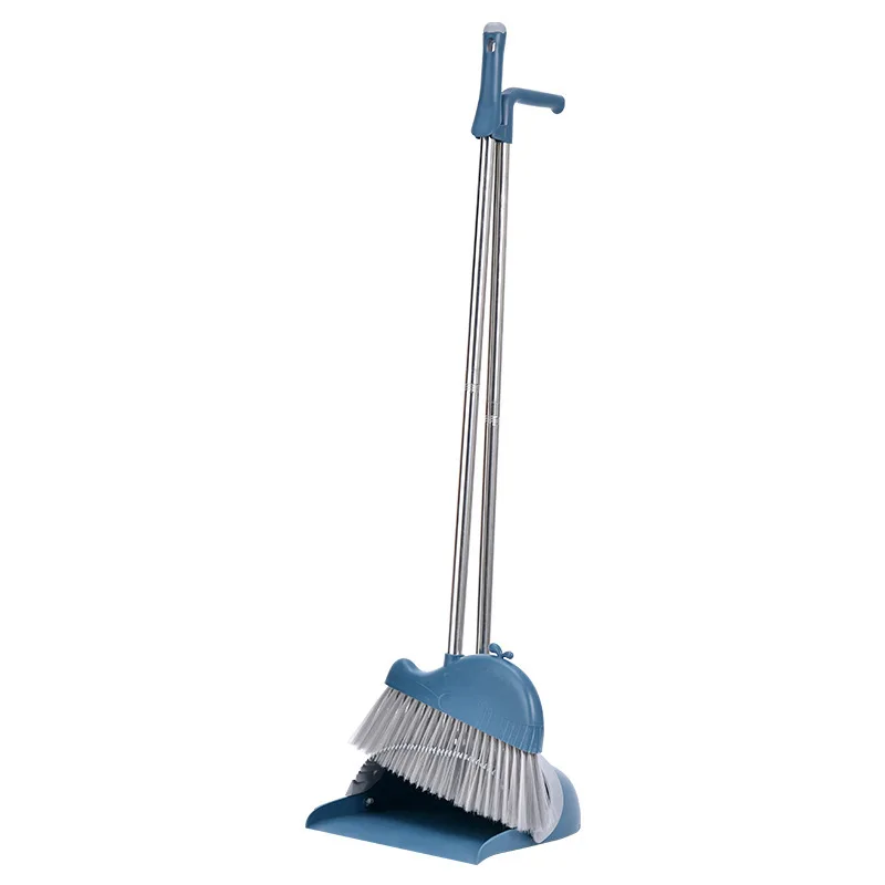 

Wholesale Sweep Hair Combo Broom Dustpan With Long Handle For Home Set, Dark gray,blue,pink,custom made