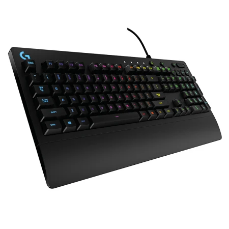 

Logitech (G) G213 Keyboard Wired Gaming Keyboard Full Size RGB Backlight Eat Chicken Keyboard, Black color