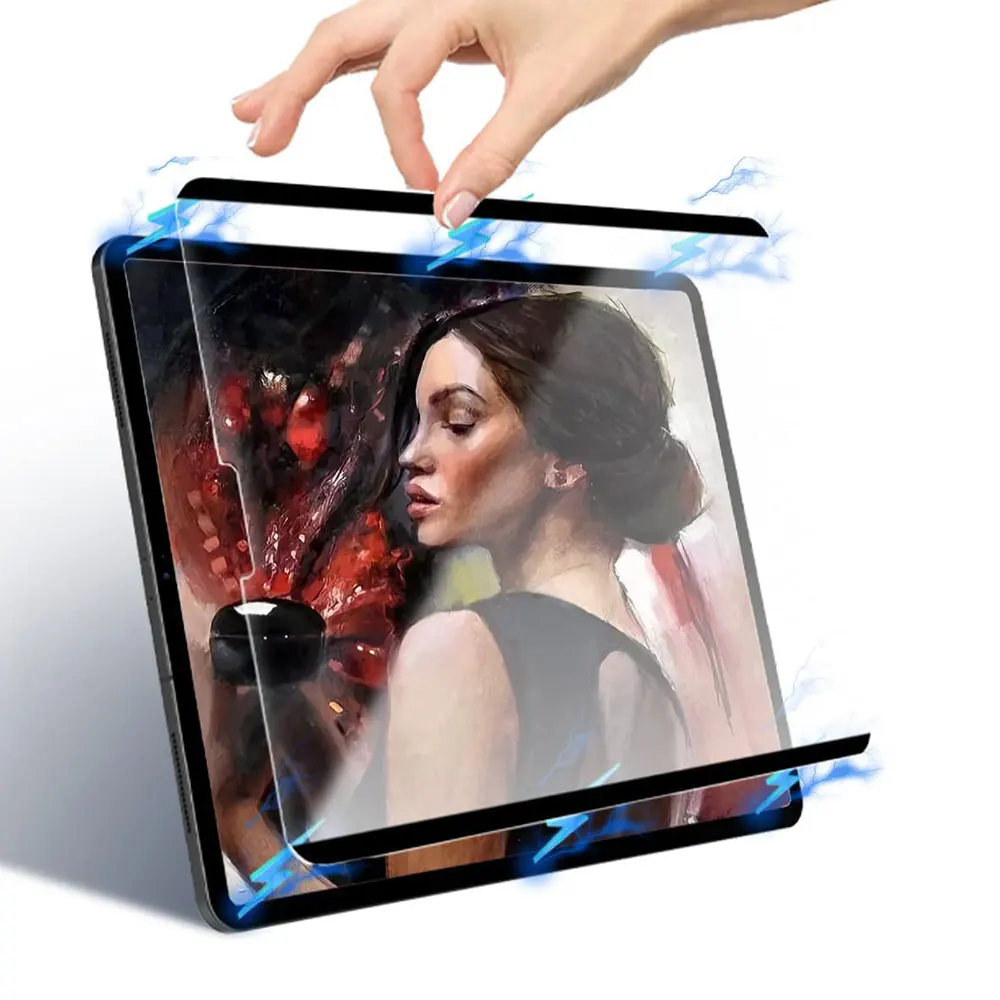 

Magnetic Tablet Paper Feeling Film Screen Protector For Ipad 9.7/10.2/10.5/11 Inch PET material Sketching Handwriting Drawing