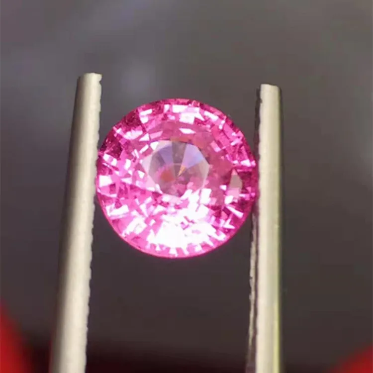 

precious round cut gemstone for jewelry CGL 2.15ct Sri Lanka natural unheated orangy pink Padparadscha sapphire loose stone