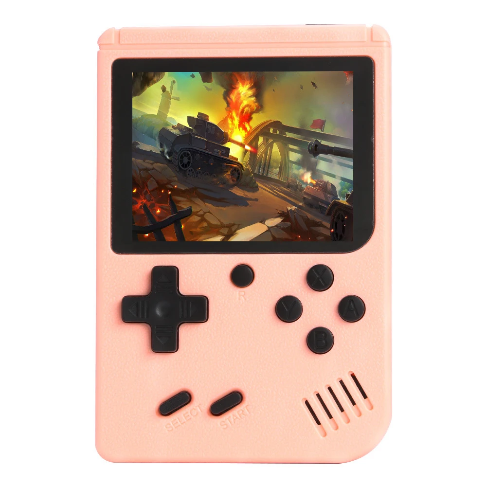 

Mini game console FC nostalgic classic game console handheld game console Support two-player mode, Blue,pink,yellow,gray,green
