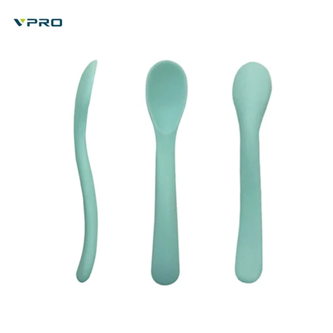 

New Product New Material Baby Spoon Feeder Baby Spoon Set Silicone Baby Spoon