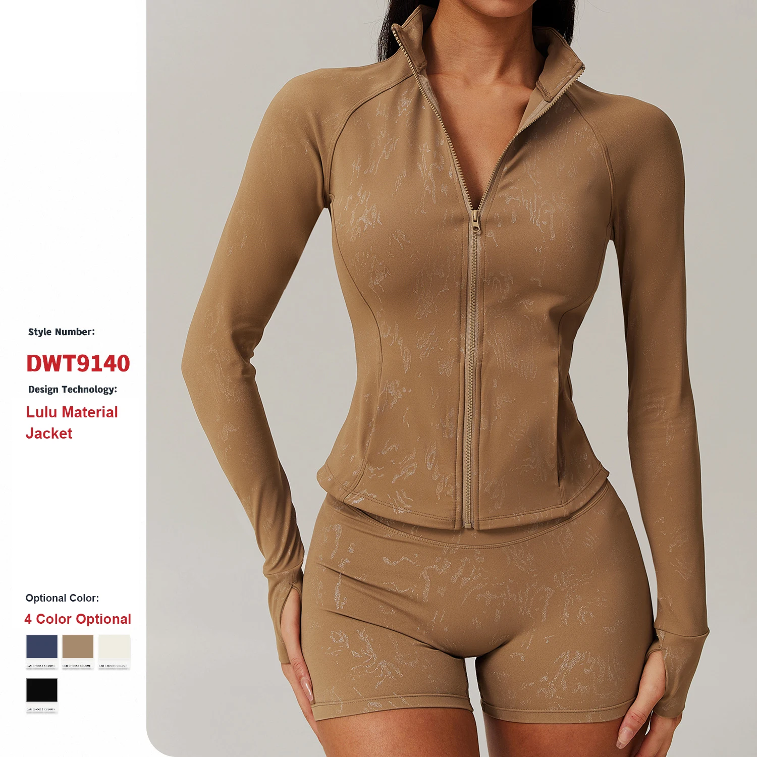 Custom Logo Quick-Drying Zipper Tight Sports Top Gym Fitness Long Sleeve Coat Breathable Running Training Yoga Jacket for Women