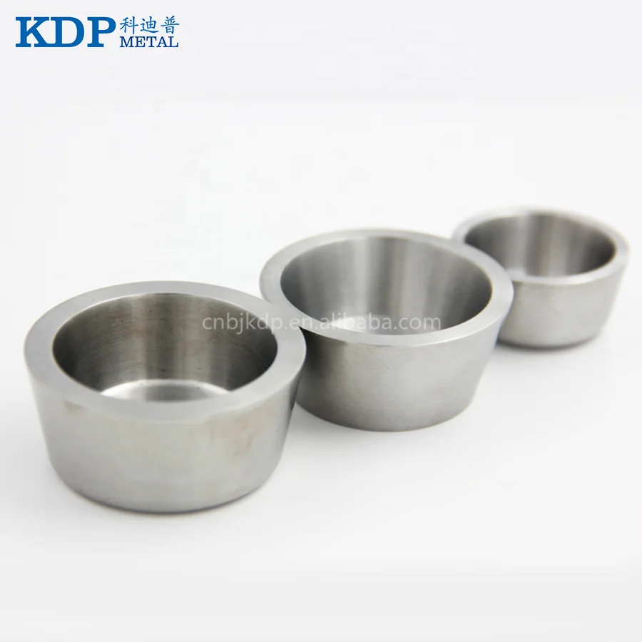 
High Density 19.3g/cm3 Forging Tungsten Carbide Crucibles Melting Rare Earth 