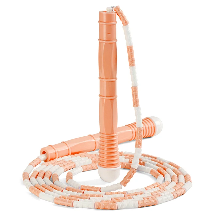 

PVC jump ropes beaded jump rope new style children sports exercise kids jump rope, Pink blue