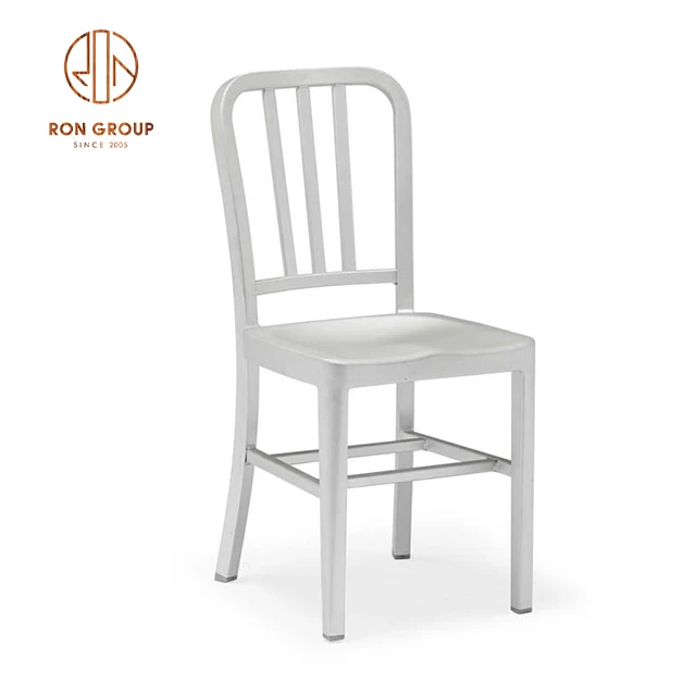 Aluminum Banquet Beach Simple Design Seat Coffee Metal Dining Chair