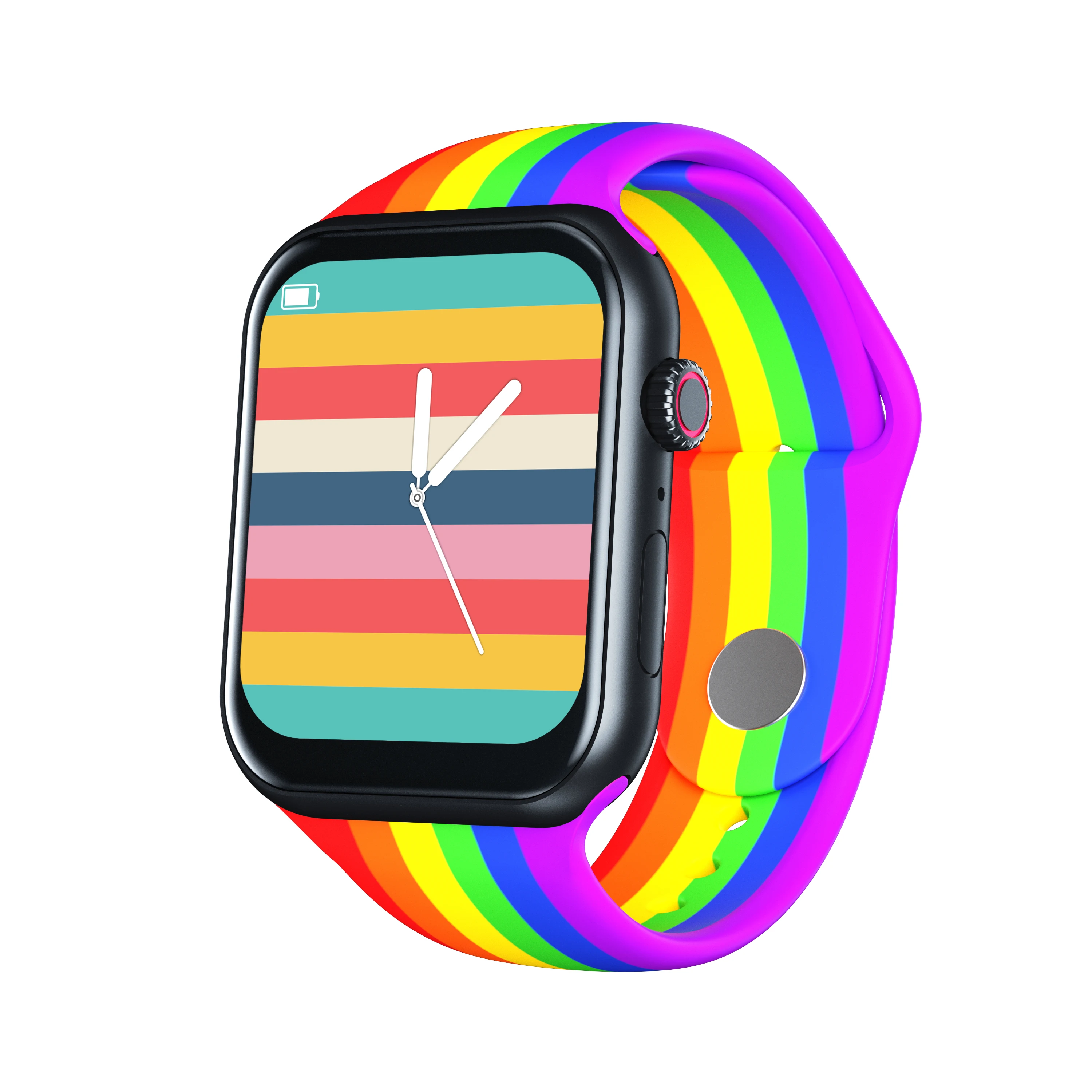 

Z18 Smart Watch with Rotary Knob Watch 6 Dial Call 1.7inch Full Touch Screen Waterproof Smartwatch Z18, Black,blue, red, pink