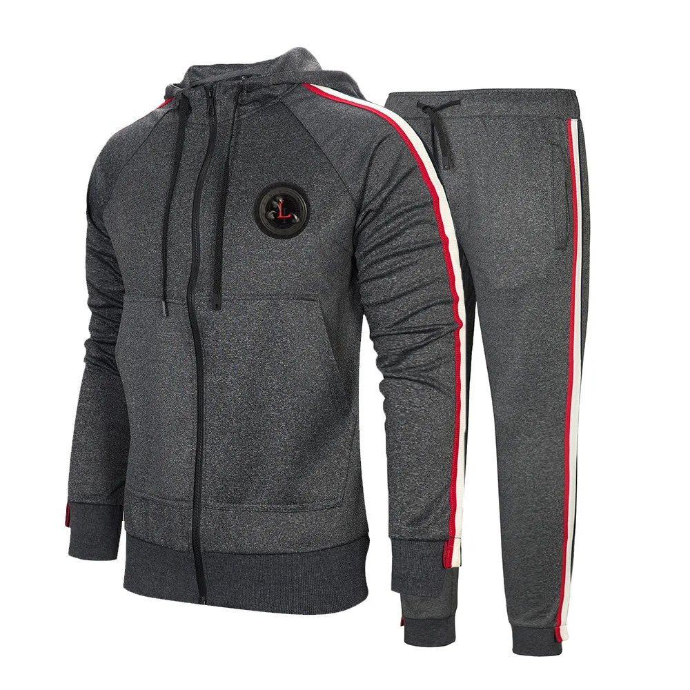 

Wholesale Splice Color Slim Fit Gym Custom Mens Tracksuit