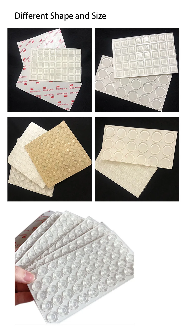 Adhesive Custom Clear Rubber Bumper Pads For Glass Table Top Buy