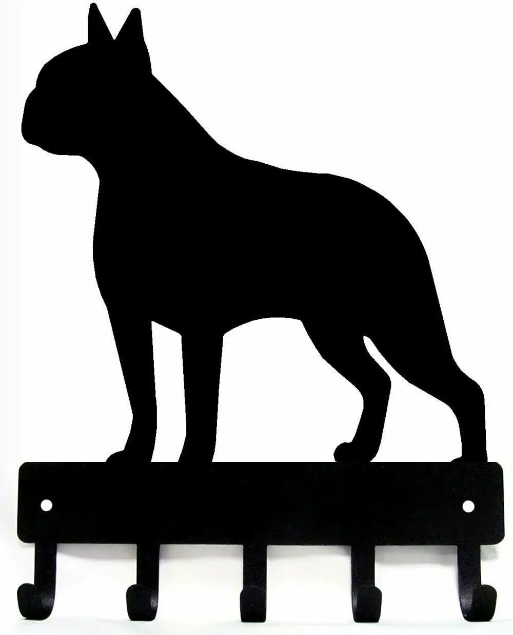 

Yinfa Factory Boston Terrier Dog Key Hooks Rack & Leash Hanger Wide Metal Iron Decor Wall Art craft -9 Inch Black TY2019