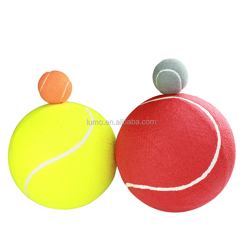 Custom Logo 24cm Giant Tennis Balls Large Inflatable Soft Tennis Ball