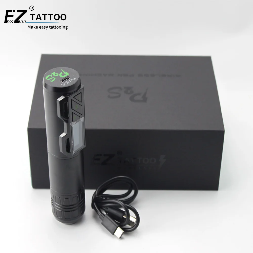 

EZ tattoo gun pen machine Black P2S Portex Generation 2S Wireless machine tattoo for permanent makeup tattoo