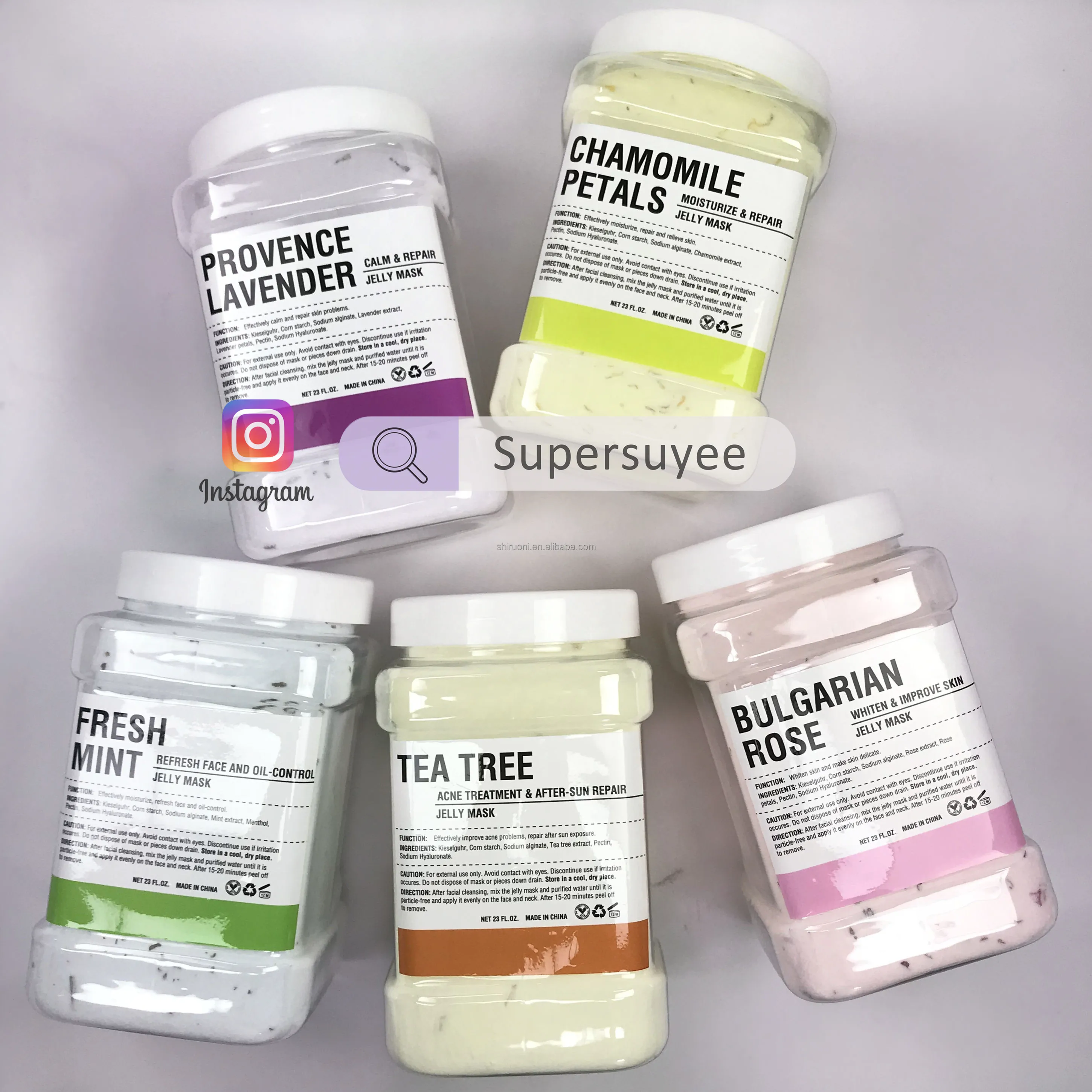 

Professional Facial Treatment Brightening & Moisturizing DIY Jelly Face Mask Rubber Modeling Hydrojelly Mask Powder Wholesale