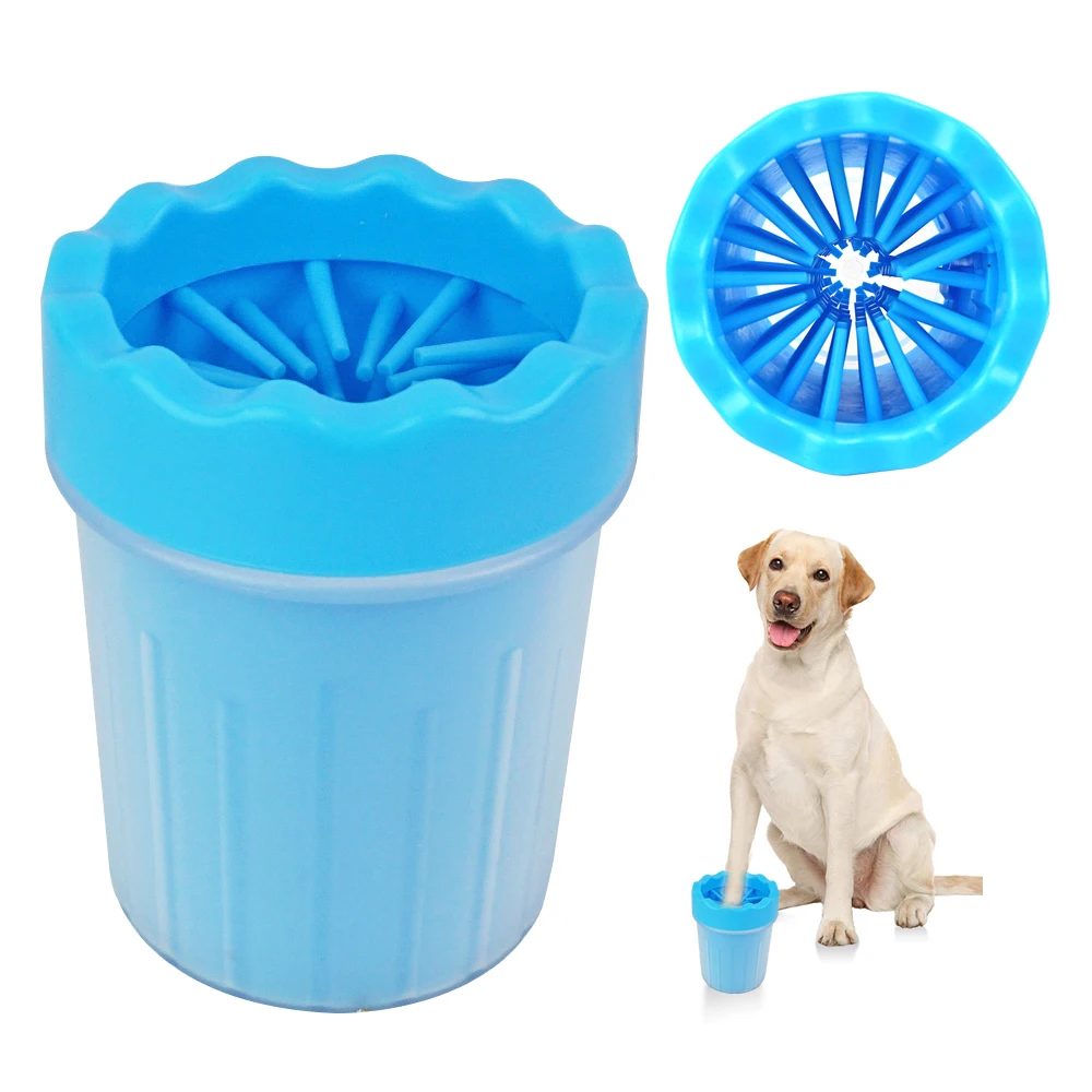 

Dog Paw Cleaner, Dog Paw Washer Cup, 2 In 1 Portable Silicone Pet Cleaning Brush Feet Cleaner For Dogs Grooming With Muddy Paw,D