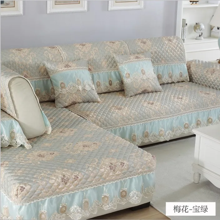 Washable 2 seater sofa corner sofa lace  bed quilt king size cushion cover