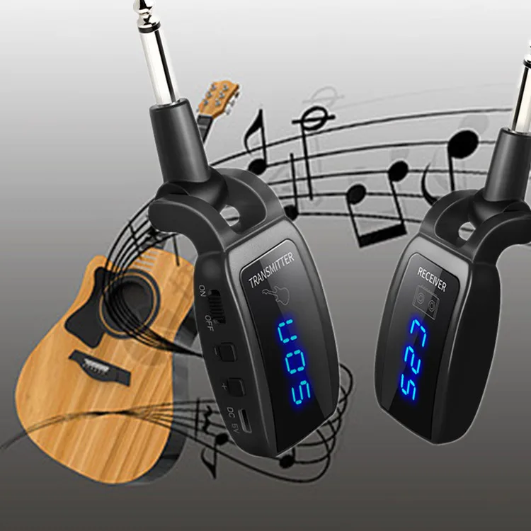 

New coming portable ultra-wide frequency range wireless musical instrument microphone, Black,red