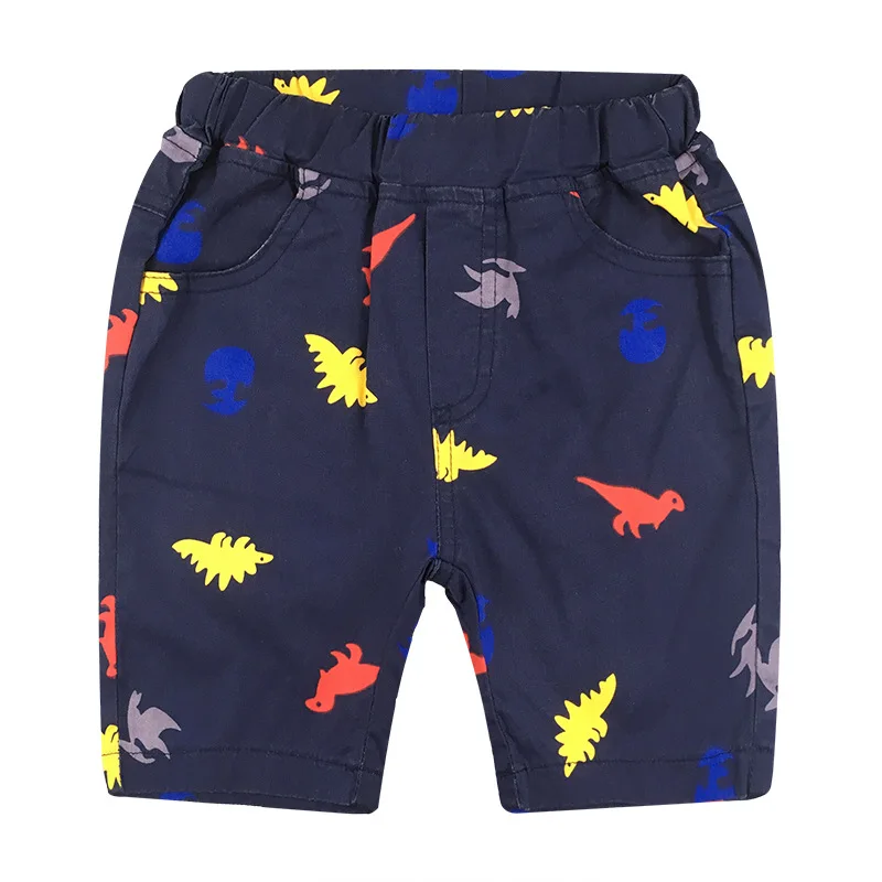 

Summer middle and small children boys pants cartoon mid-waist casual pants