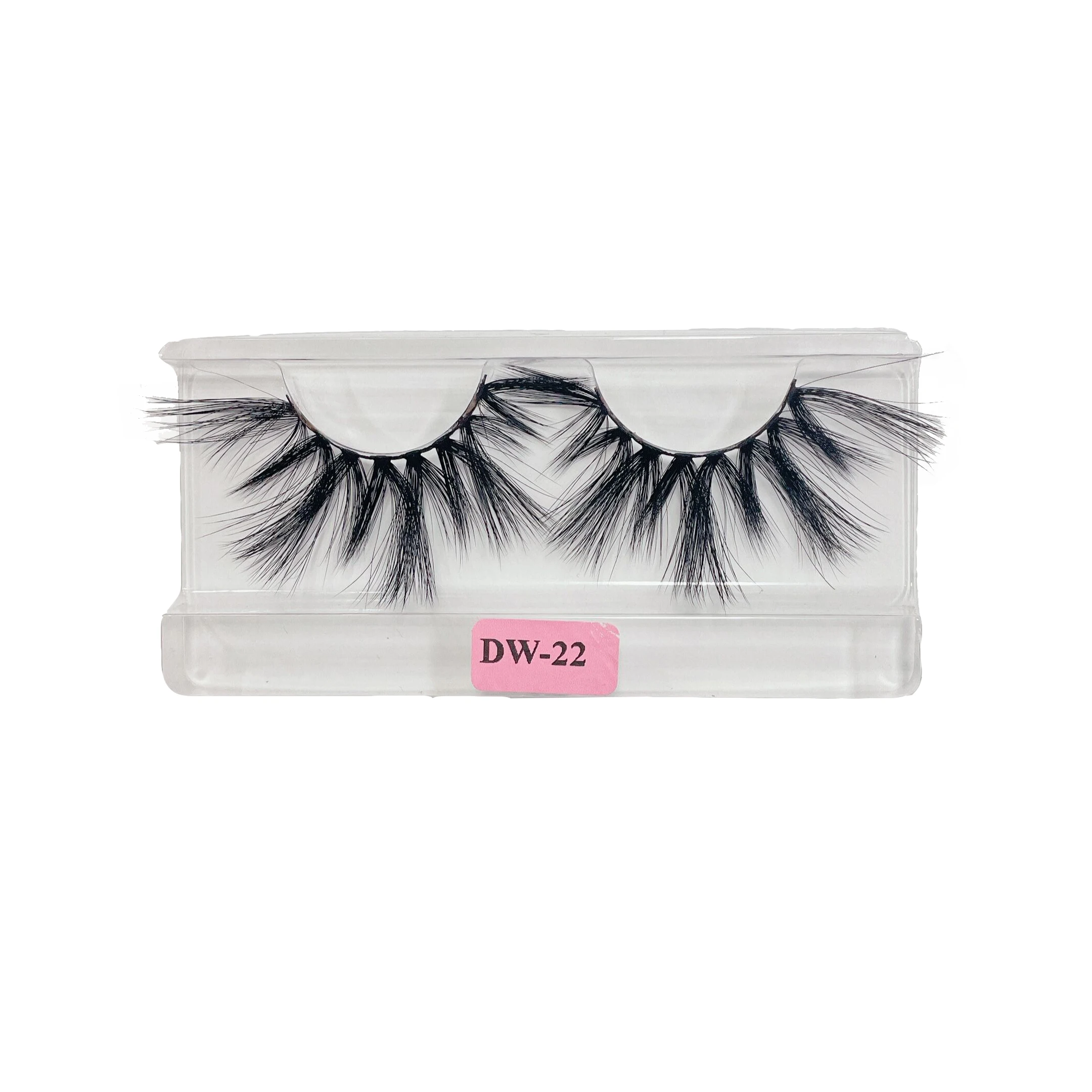 

own brand 3d faux mink flase eyelash with custom packaging, Black color