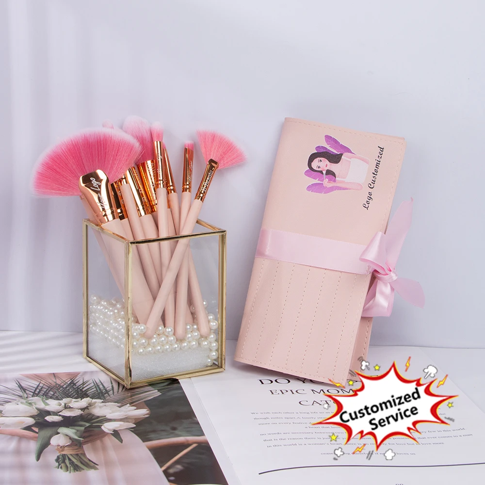 

10pcs makeup brush set face makeup eyeshadow eyeliner lip brush set tool with metal box makeup brushes