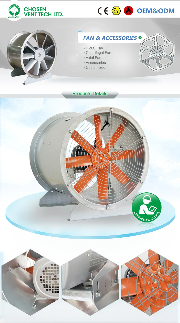 Axial Flow Ventilato Extractor, 560mm, HVAC - detail 2