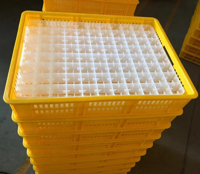 Yellow colour hatch box chick transport box for egg incubator use