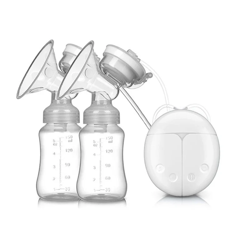 2020 New Arrival Milk Pumps Electric Breast Pump Natural Suction Enlarger Kit Breast Feeding Double Bottle USB Breast Pump