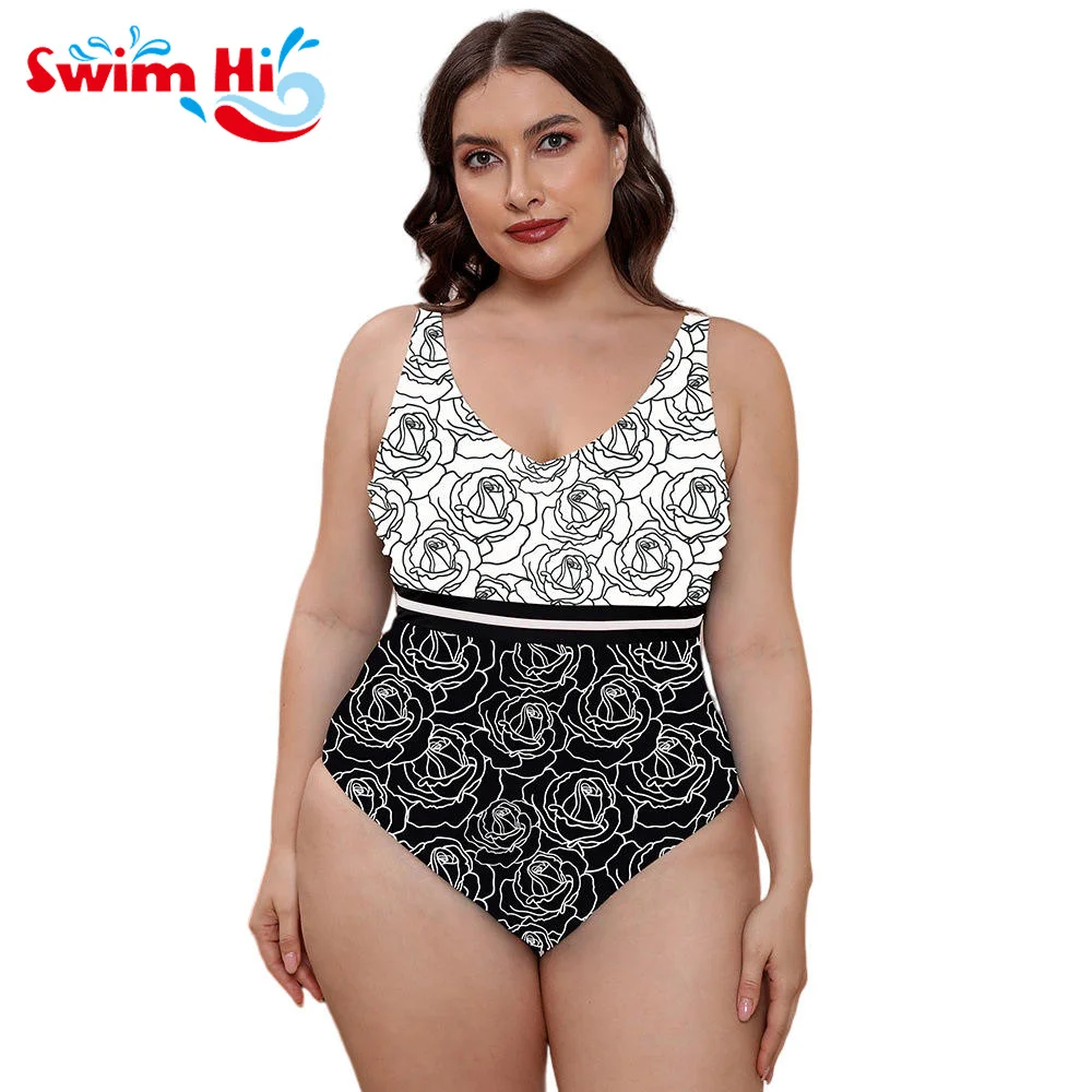 

Plus Size Swimwear Bikini For Fat Women Fitness Swimwear Bathing Suit Girl Bikini Beachwear Swimwear