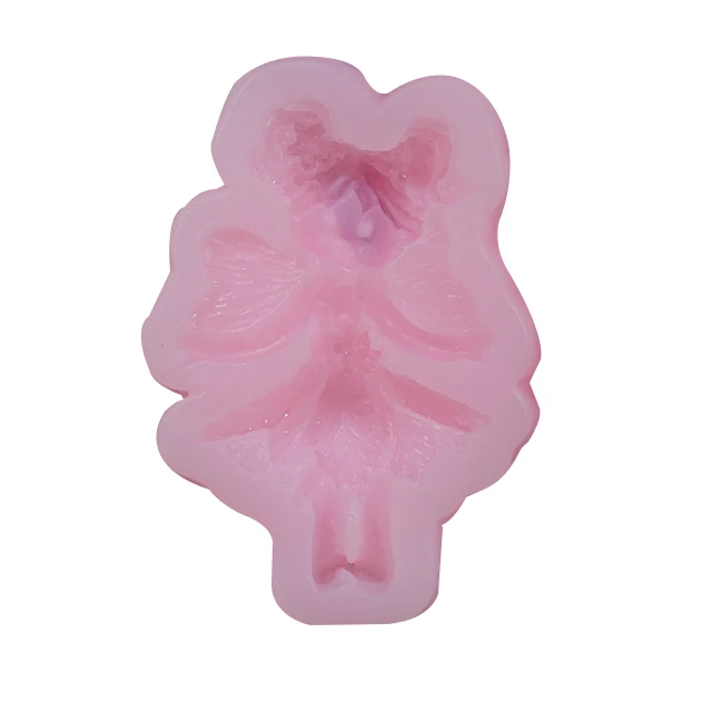 

Cake decoration tools angel girl DIY Handmade silicone soap mold, Pink